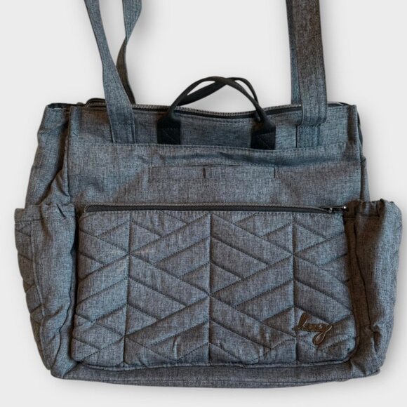 Lug Soprano Heather Grey Tote Bag Purse Handbag Travel Essential - Picture 7 of 7